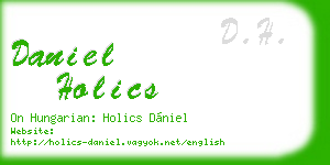 daniel holics business card
