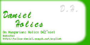 daniel holics business card